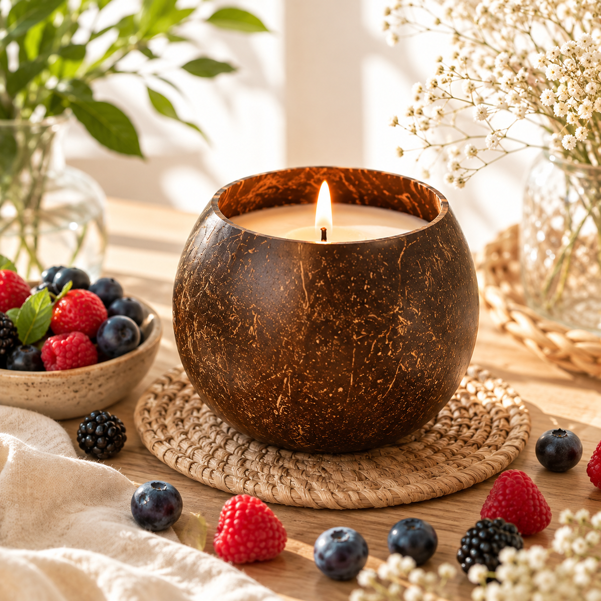 Bougie à la cire de soja - Mix Berry