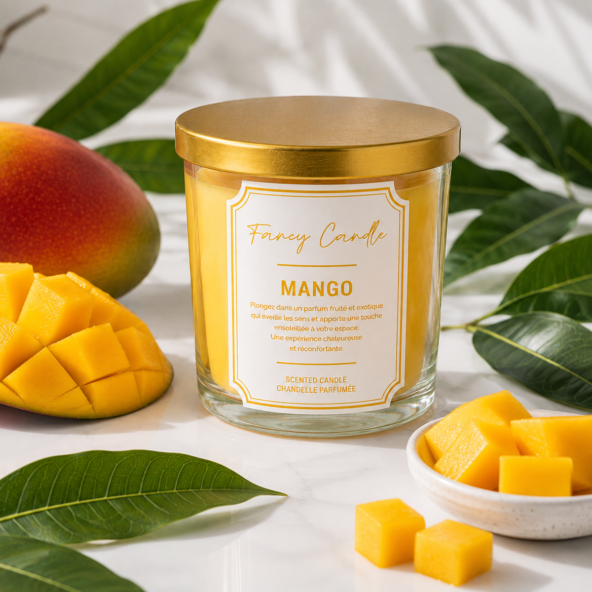 Bougie à la cire de soja - Mangue